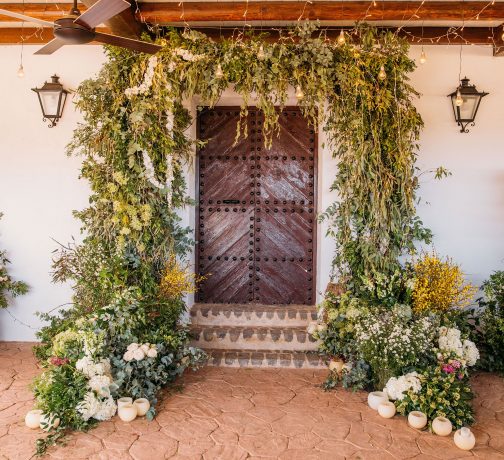 Decoración de puerta en La Fábrica de los Genoveses