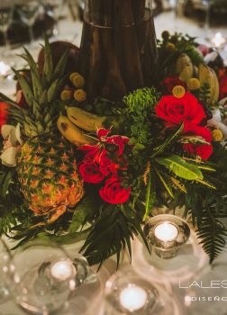 centro de mesa tropical