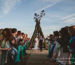 Ceremonia de estilo Boho en Los Genoveses