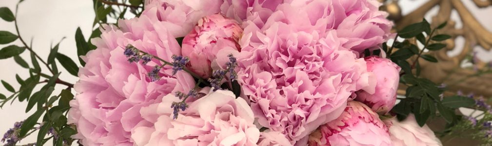 RAMO DE NOVIA DE PEONÍAS ROSA