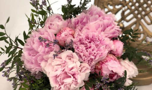 RAMO DE NOVIA DE PEONÍAS ROSA